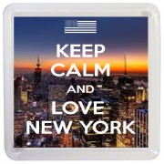 Keep Calm and Love New York - Small Coaster