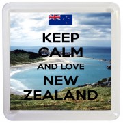Keep Calm and Love New Zealand - Small Coaster