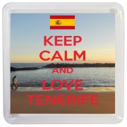 Keep Calm and Love Tenerife - Small Coaster