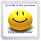 A smile is the prettiest thing you can wear - Small Coaster