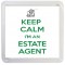 Keep Calm I'm an Estate Agent - Small Coaster
