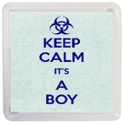 Keep Calm It's a Boy - Small Coaster