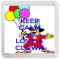 Keep Calm and Love a Clown - Small Coaster