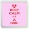Keep Calm It's a Girl - Small Coaster
