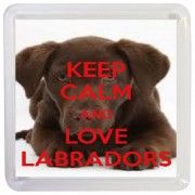 Keep Calm and Love Labradors - Small Coaster