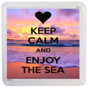 Keep Calm and Enjoy the Sea - Small Coaster