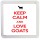 Keep Calm and Love Goats - Small Coaster
