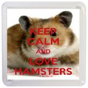 Keep Calm and Love Hamsters - Small Coaster
