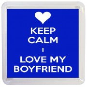 Keep Calm I Love my Boyfriend - Small Coaster