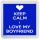 Keep Calm I Love my Boyfriend - Small Coaster