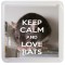 Keep Calm and Love Rats - Small Coaster