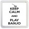 Keep Calm and Play Banjo - Small Coaster