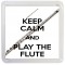 Keep Calm and Play the Flute - Small Coaster
