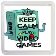 Keep Calm and Play Video Games - Small Coaster