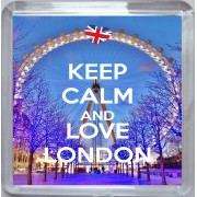 Keep Calm and Love London - Small Coaster