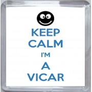Keep Calm I'm a Vicar - Small Coaster