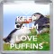 Keep Calm and Love Puffins - Small Coaster