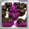 Keep Calm and Eat Chocolate - Small Coaster