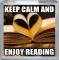 Keep Calm and Enjoy Reading - Small Coaster