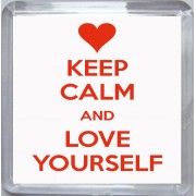 Keep Calm and Love Yourself - Small Coaster