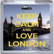 Keep Calm and Love London - Small Coaster