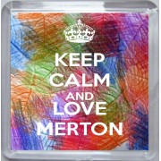 Keep Calm and Love Merton - Small Coaster