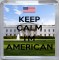 Keep Calm I'm American - Small Coaster