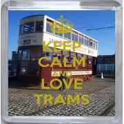 Keep Calm and Love Trams - Small Coaster