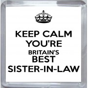 Keep Calm You're Britain's Best Sister-in-Law - Small Coaster