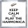 Keep Calm and Play the Harmonica - Small Coaster