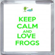Keep Calm and Love Frogs - Small Coaster
