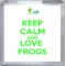 Keep Calm and Love Frogs - Small Coaster