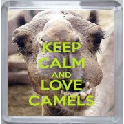 Keep Calm and Love Camels - Small Coaster