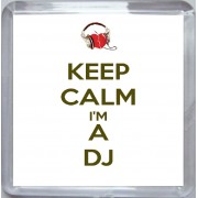 Keep Calm I'm a DJ - Small Coaster