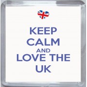 Keep Calm and Love the UK - Small Coaster