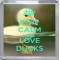 Keep Calm and Love Ducks - Small Coaster