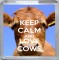 Keep Calm and Love Cows - Small Coaster