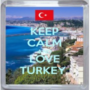 Keep Calm and Love Turkey - Small Coaster