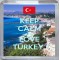 Keep Calm and Love Turkey - Small Coaster