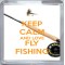 Keep Calm and Love Fly Fishing - Small Coaster