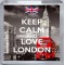 Keep Calm and Love London - Small Coaster