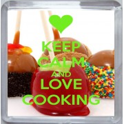 Keep Calm and Love Cooking - Small Coaster