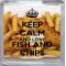 Keep Calm and Love Fish and Chips - Small Coaster