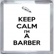 Keep Calm I'm a Barber - Small Coaster