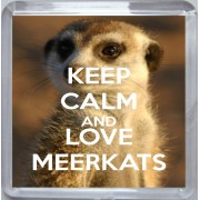 Keep Calm and Love Meerkats - Small Coaster