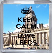 Keep Calm and Love Leeds - Small Coaster