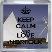 Keep Calm and Love Norfolk - Small Coaster