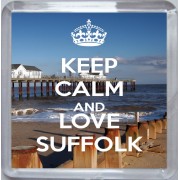 Keep Calm and Love Suffolk - Small Coaster