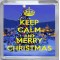 Keep Calm and Merry Christmas - Small Coaster