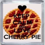 Keep Calm and Love Cherry Pie - Small Coaster
